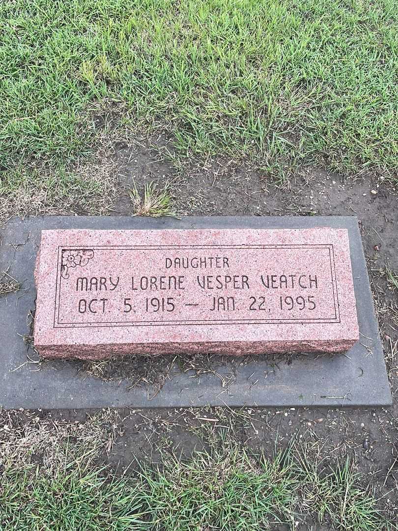 Mary Lorene Vesper Veatch's grave. Photo 3