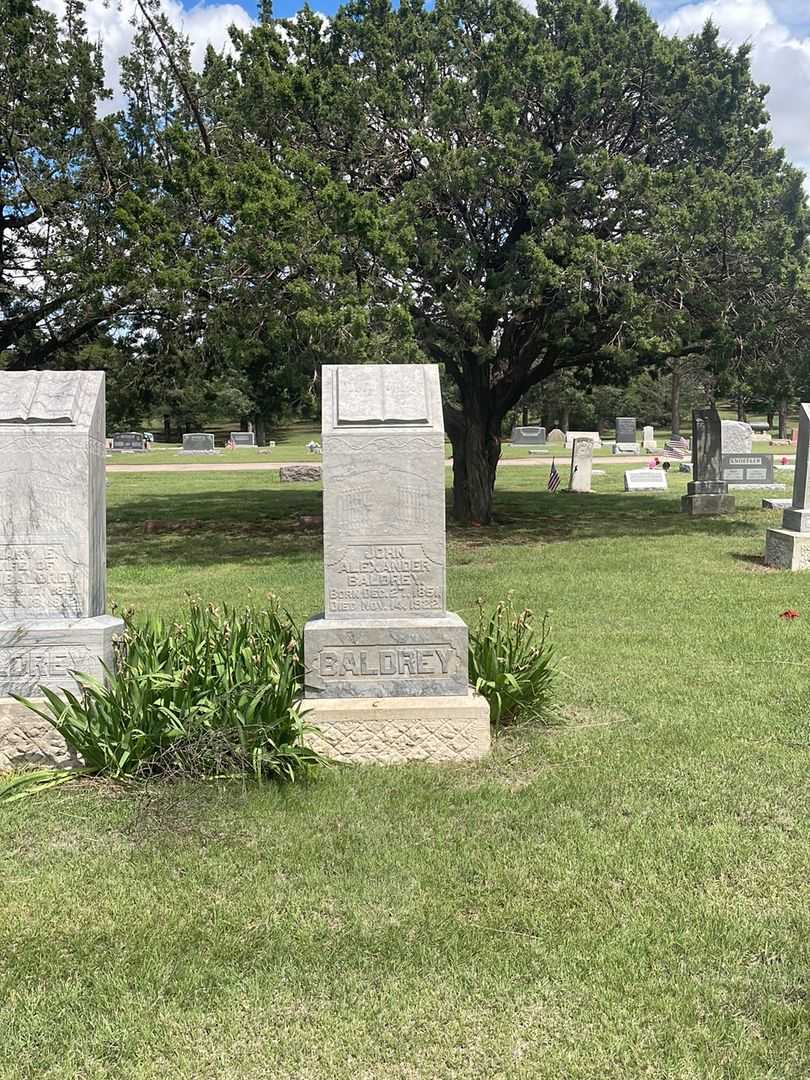 John Alexander Baldrey's grave. Photo 1