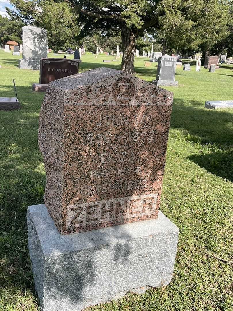 John W. Zehner's grave. Photo 2