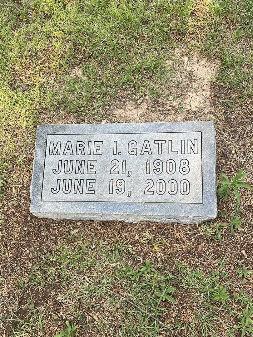 Marie I. Gatlin's grave. Photo 3