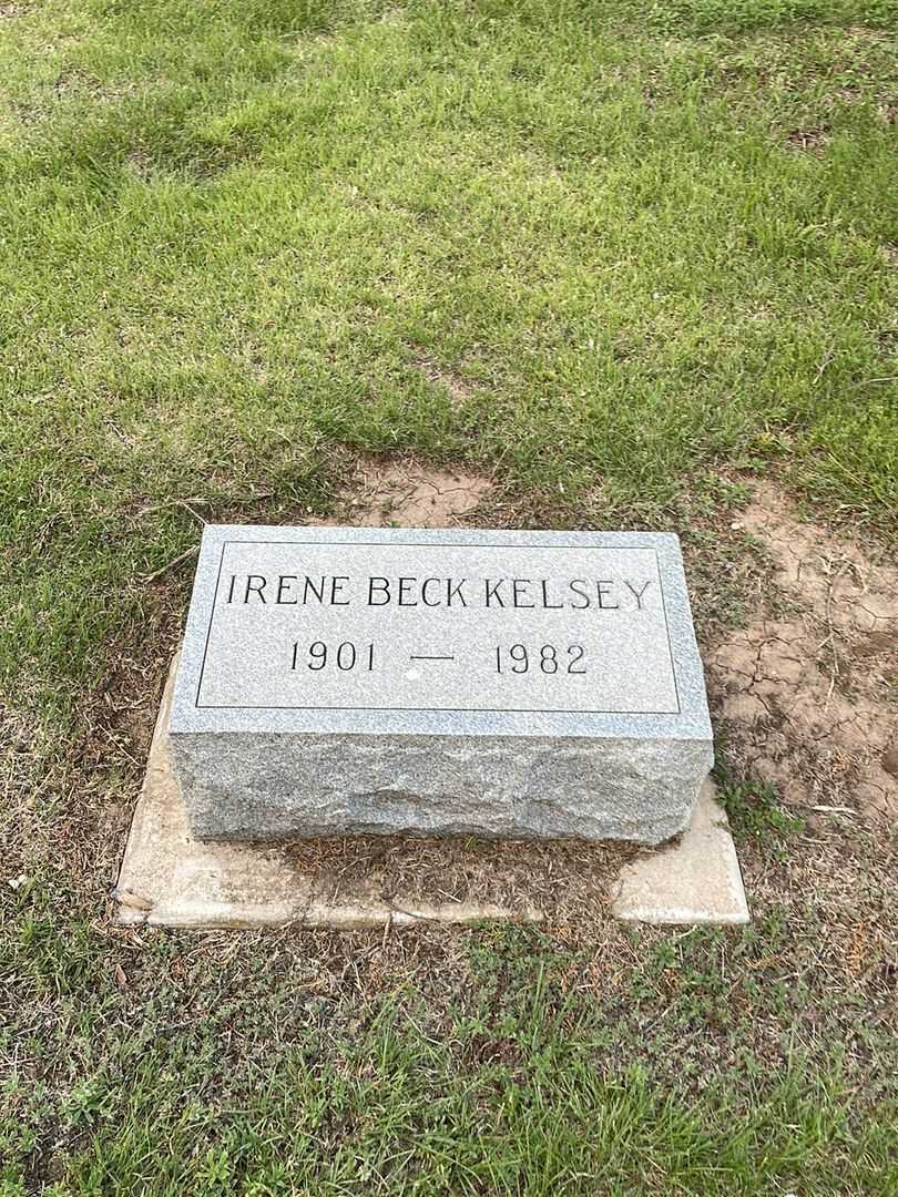 Irene Beck Kelsey's grave. Photo 2