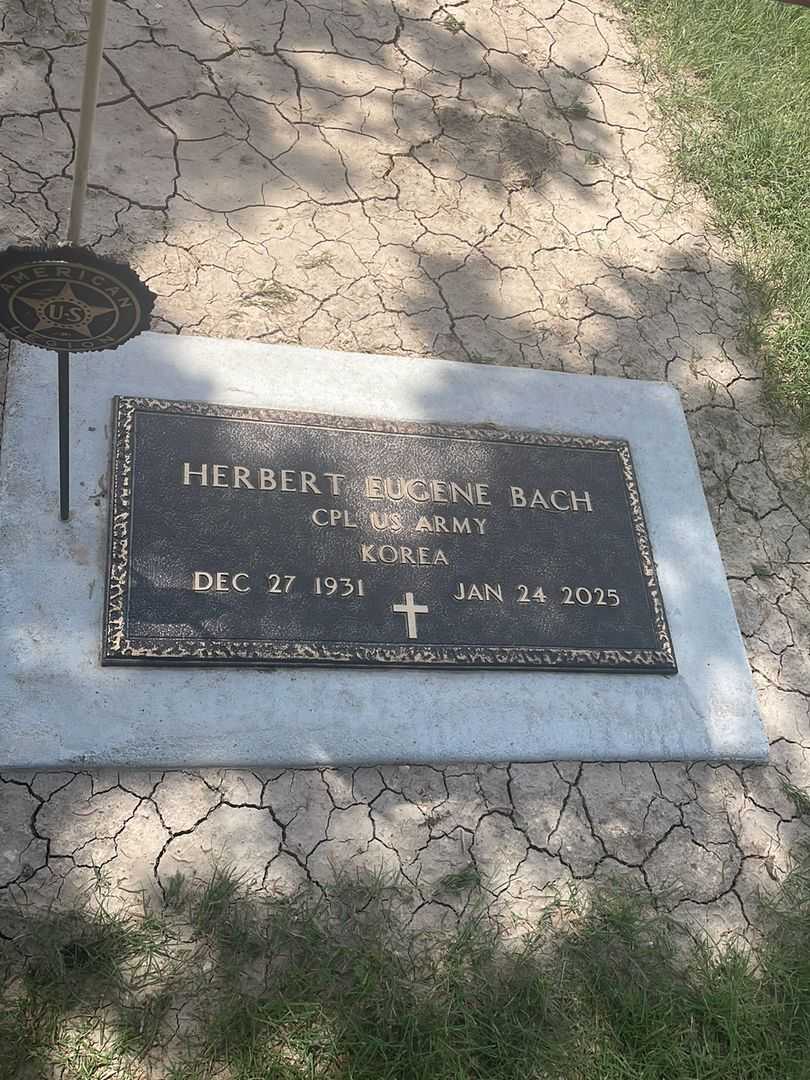 Herbert Eugene Bach's grave. Photo 3