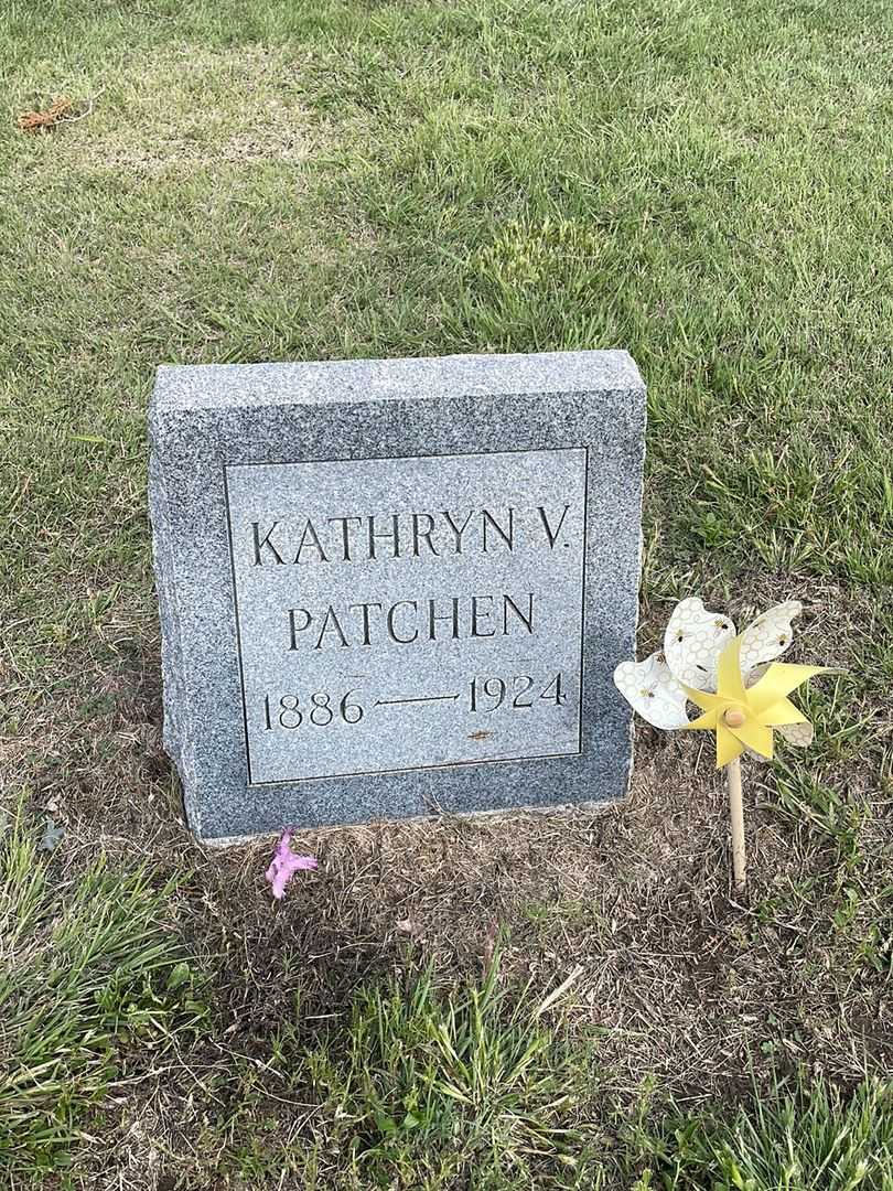 Kathryn V. Patchen's grave. Photo 2