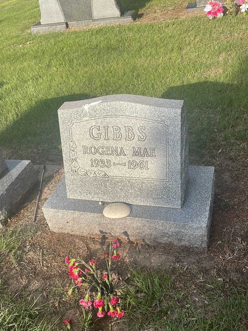 Rogena Mae Gibbs's grave. Photo 2