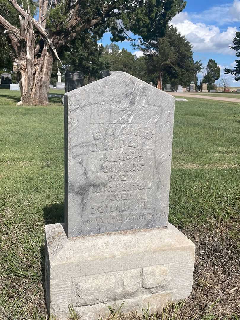 Eva Young's grave. Photo 2