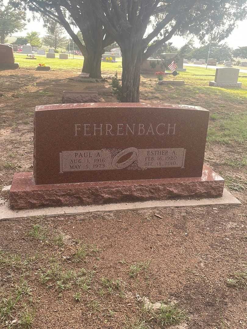 Paul A. Fehrenbach's grave. Photo 2
