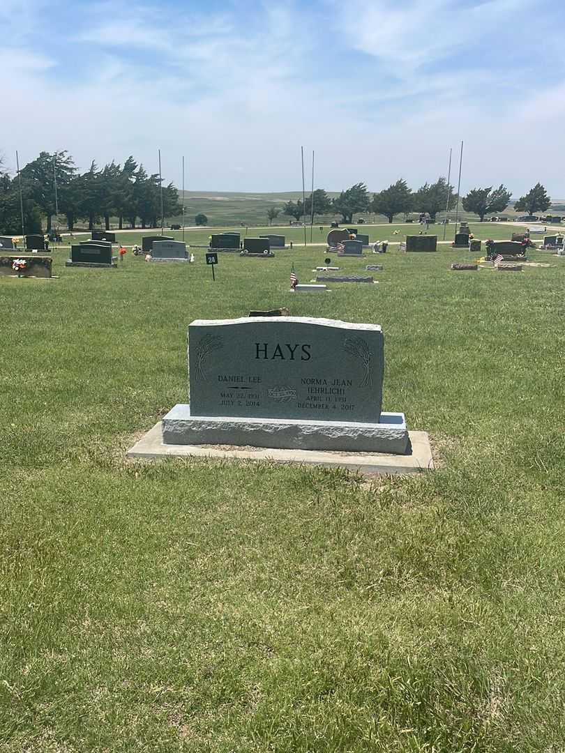 Norma Jean Ehrlich Hays's grave. Photo 1