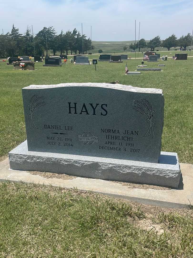 Norma Jean Ehrlich Hays's grave. Photo 2