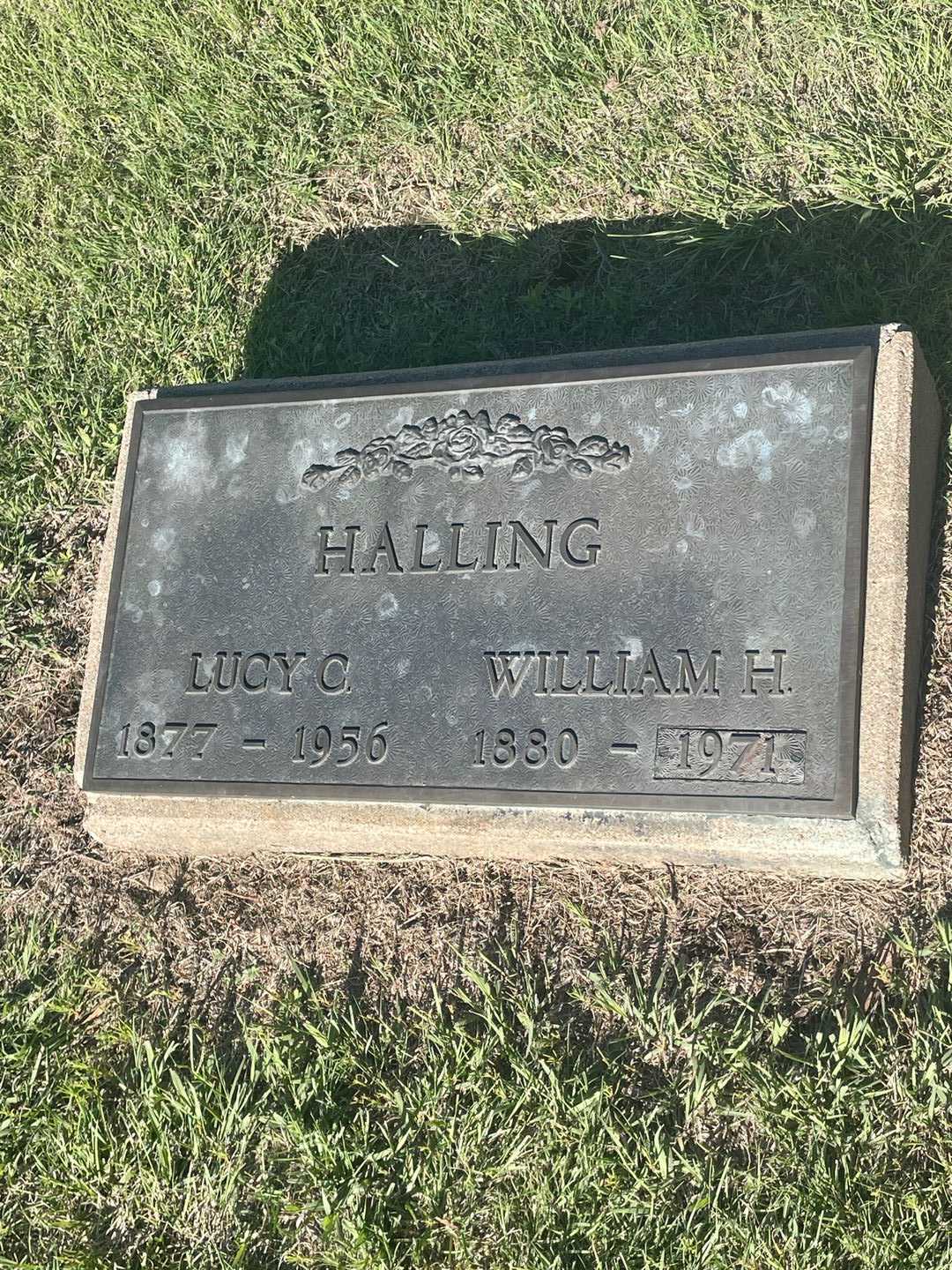 Lucy C. Halling's grave. Photo 2