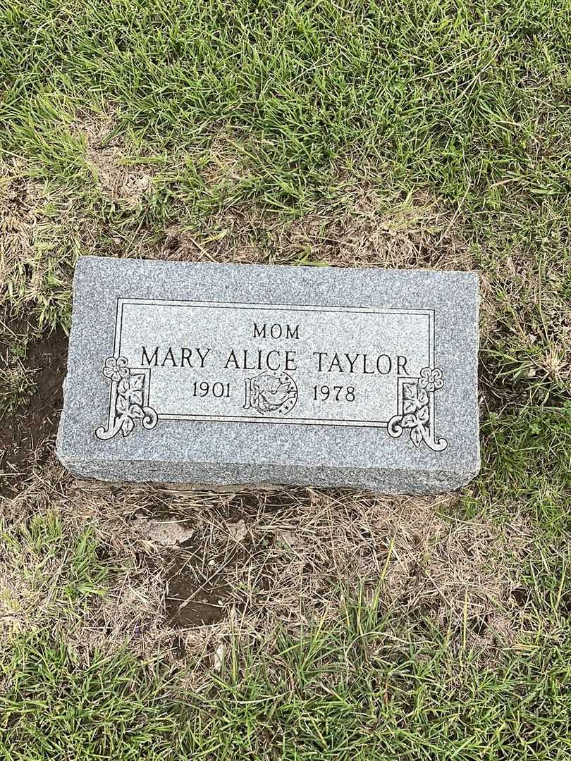 Mary Alice Taylor's grave. Photo 2