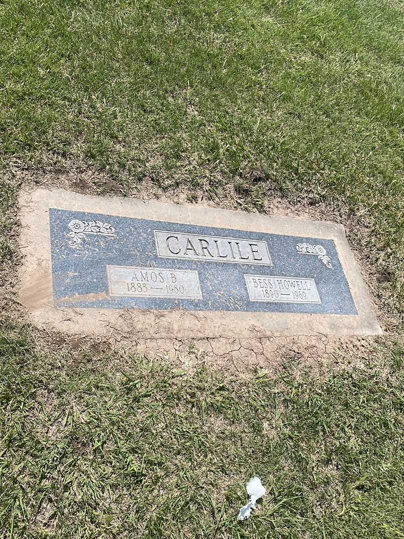 Bess Howell Carlile's grave. Photo 2