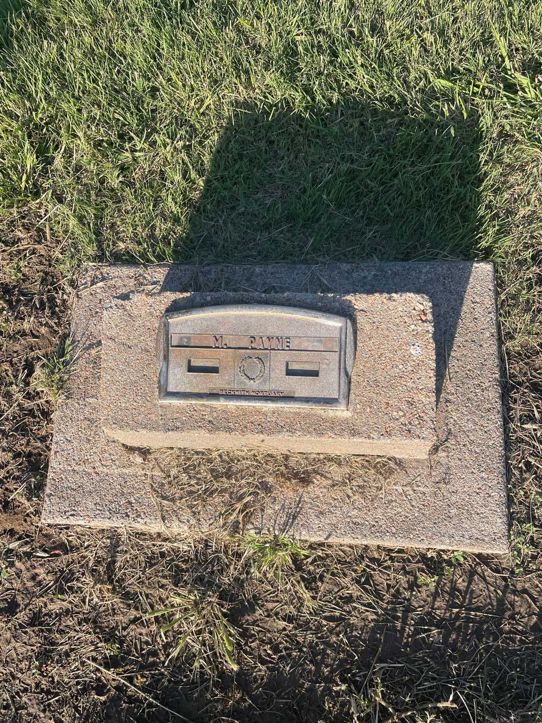 M. Payne's grave. Photo 2