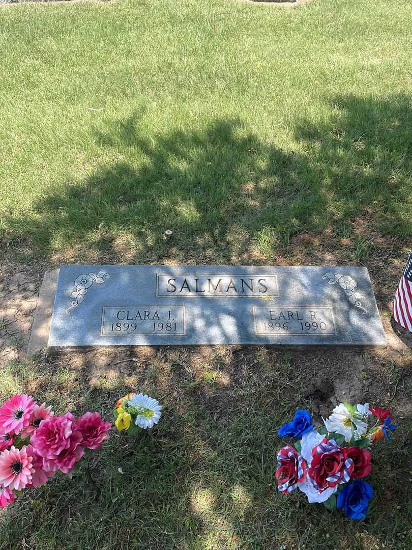 Clara I. Salmans's grave. Photo 2