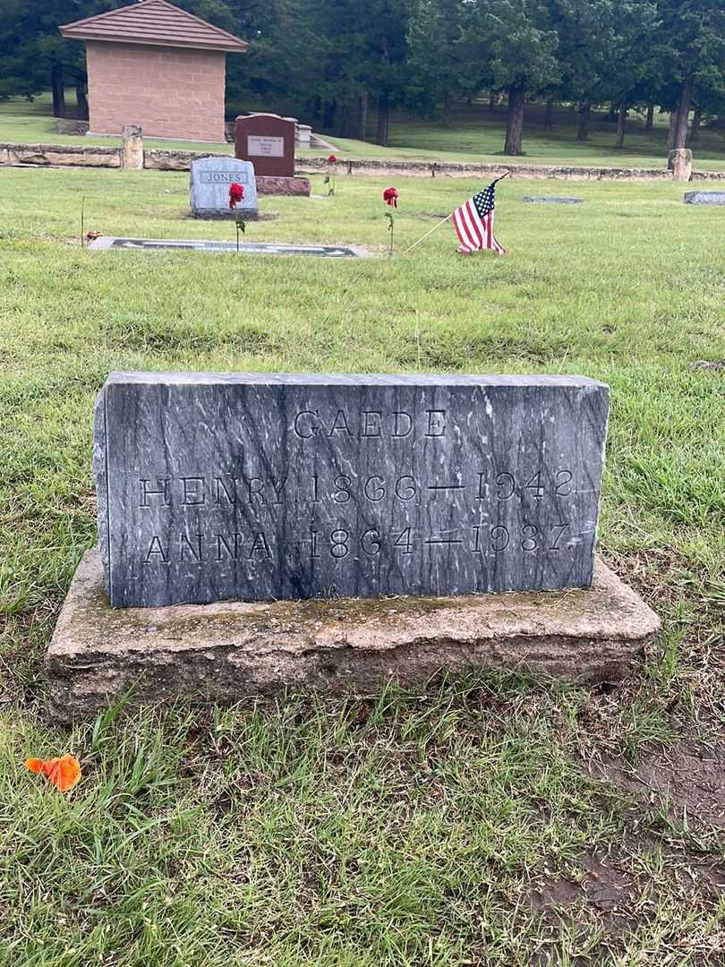 Anna Gaede's grave. Photo 2