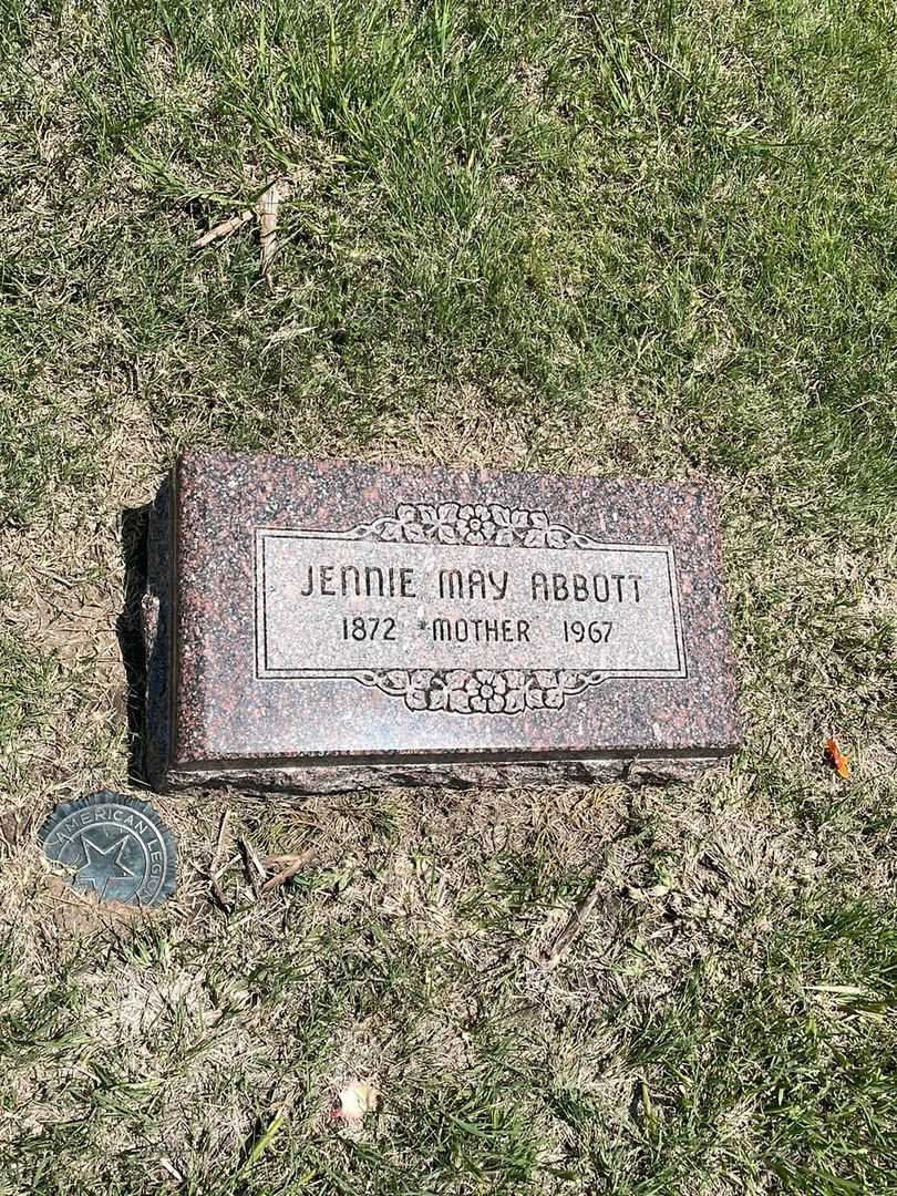 Jennie May Abbott's grave. Photo 2