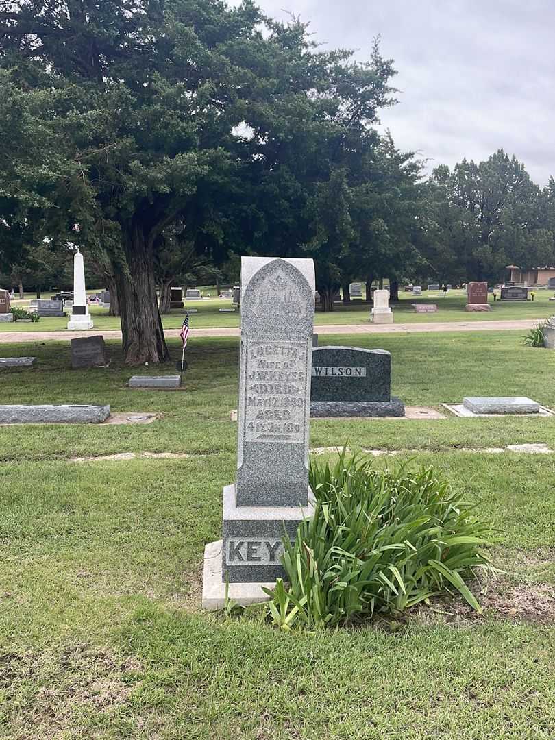 Lucetta J. Keyes's grave. Photo 1