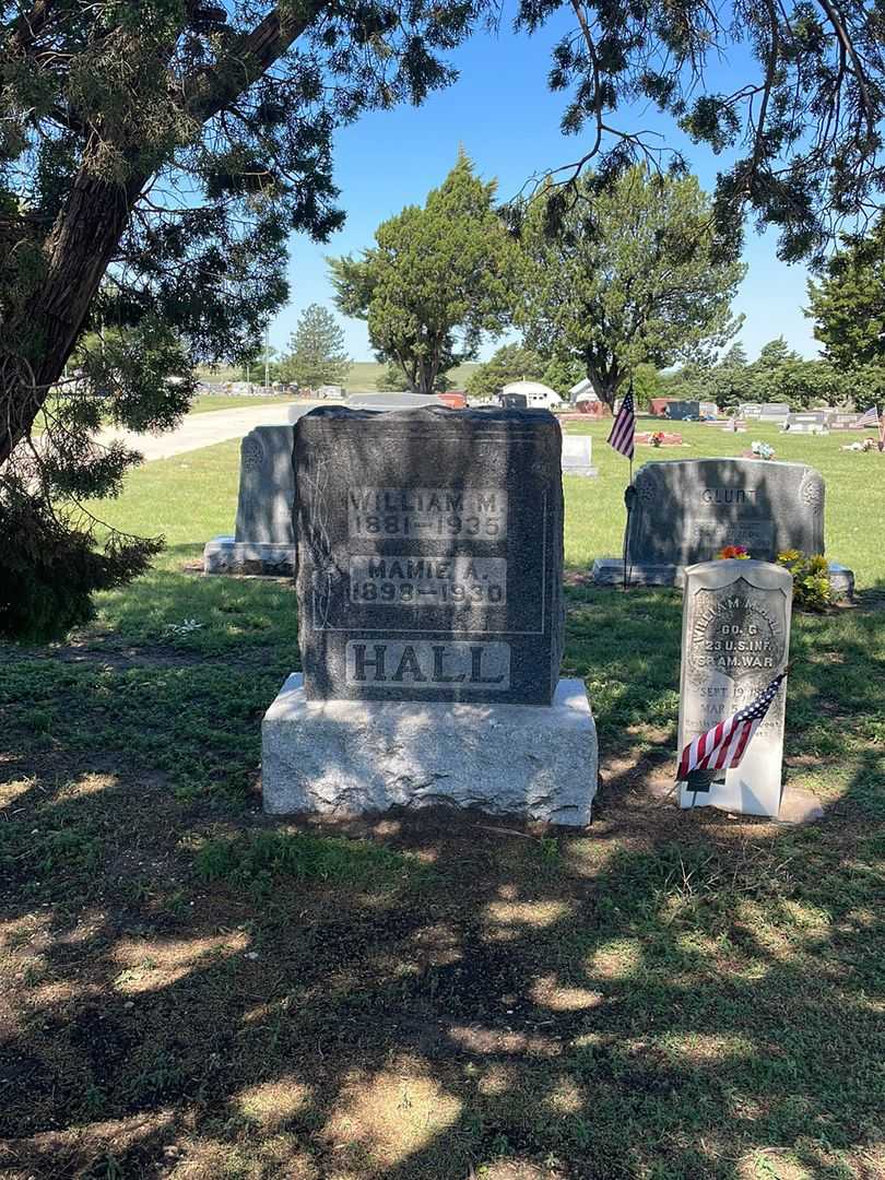 Willam M. Hall's grave. Photo 1