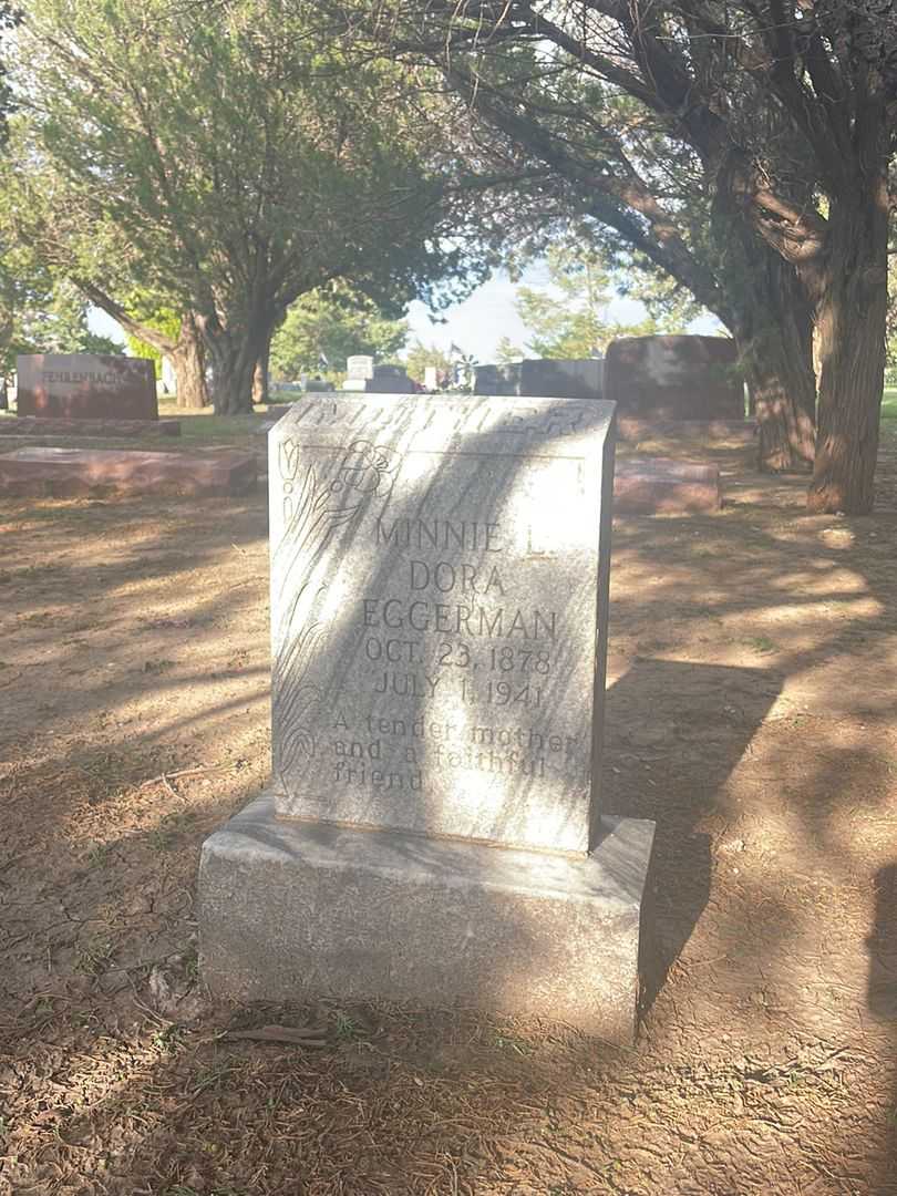 Minnie L. Dora Eggerman's grave. Photo 2