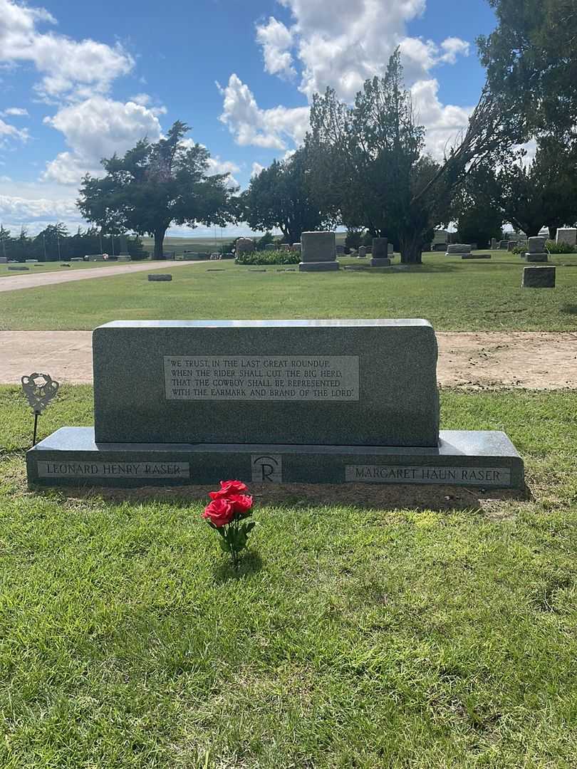 Leonard Henry Raser's grave. Photo 3