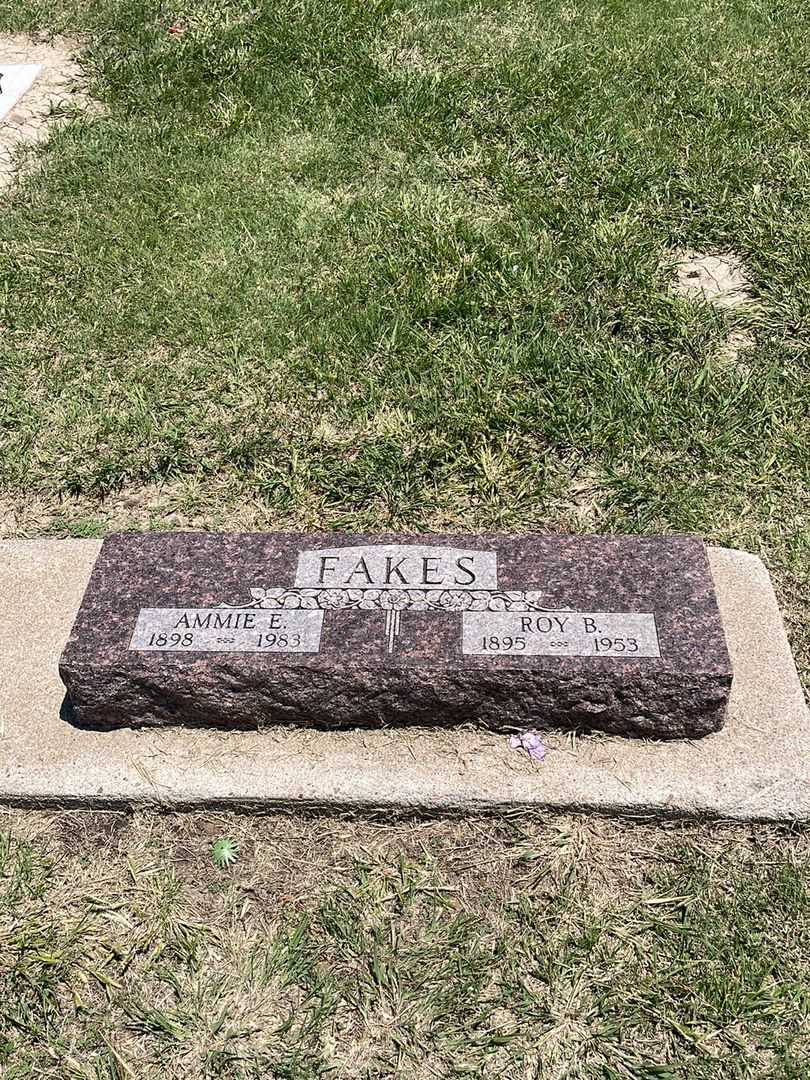 Roy B. Fakes's grave. Photo 2