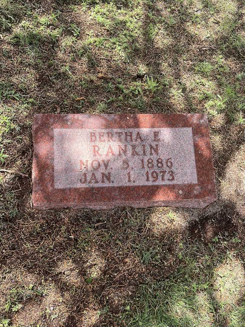 Bertha E. Rankin's grave. Photo 2