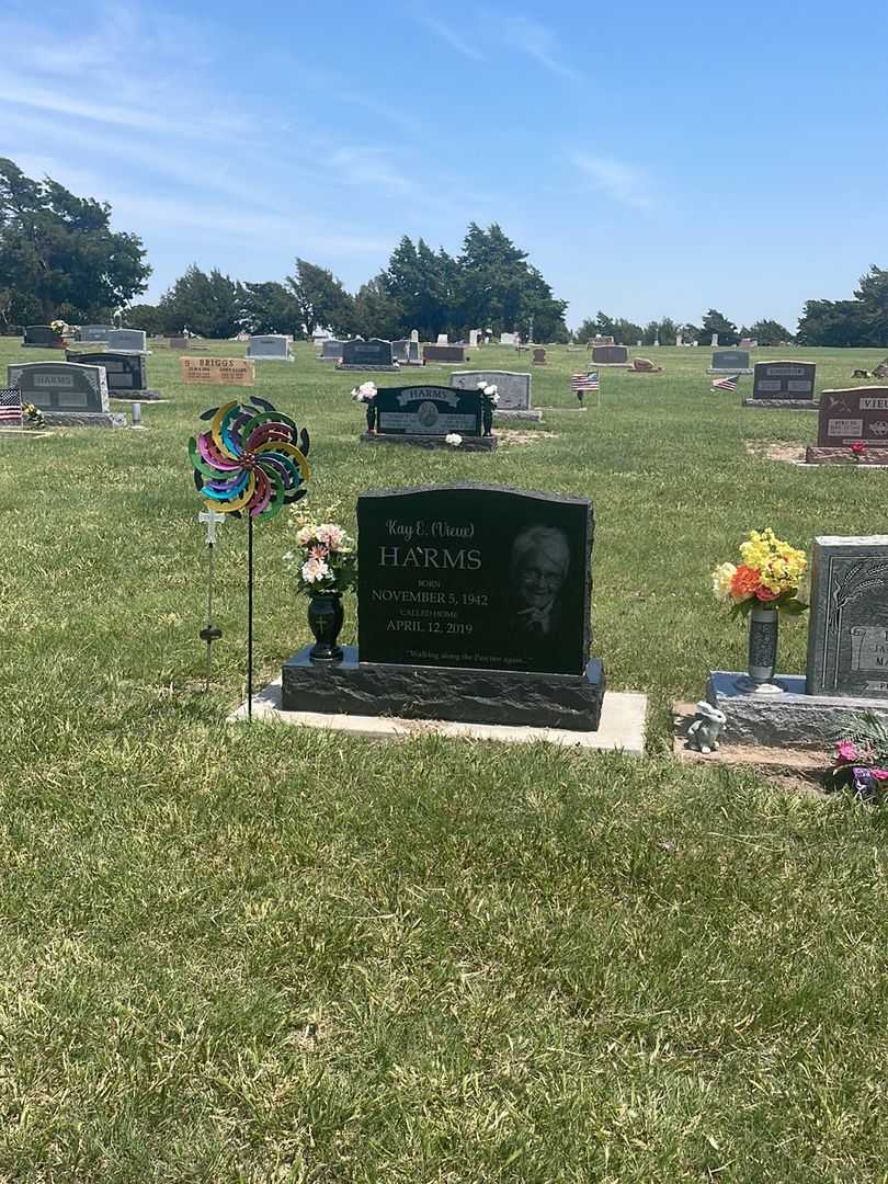 Kay Elaine Vieux Harms's grave. Photo 1