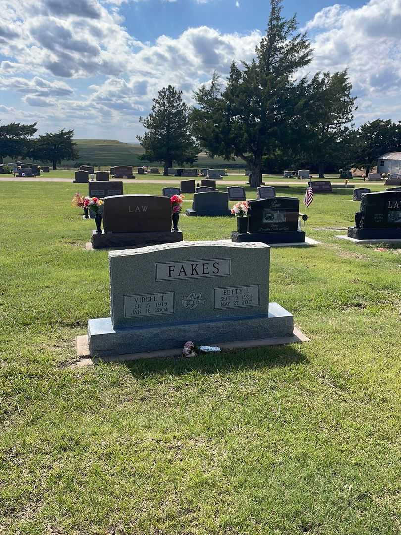 Virgil T. Fakes's grave. Photo 1