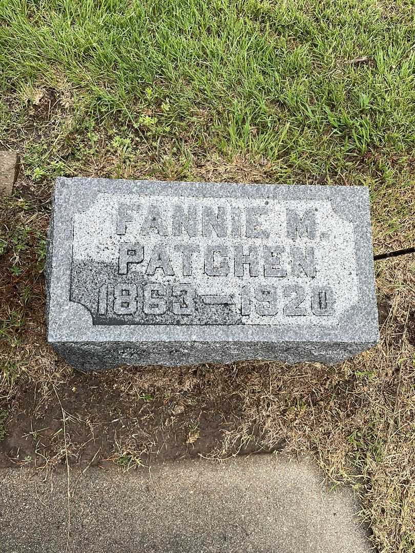 Fannie M. Patchen's grave. Photo 3