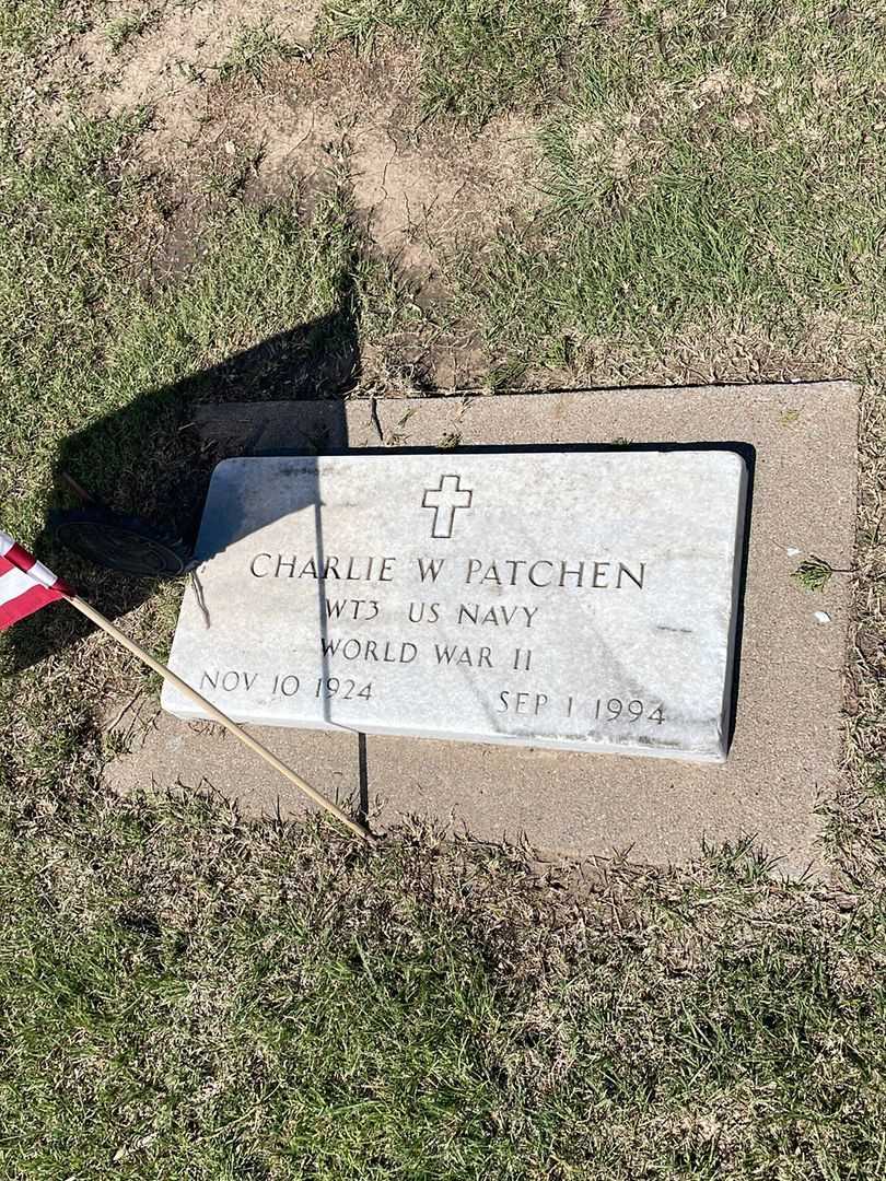 Charlie W. Patchen's grave. Photo 3