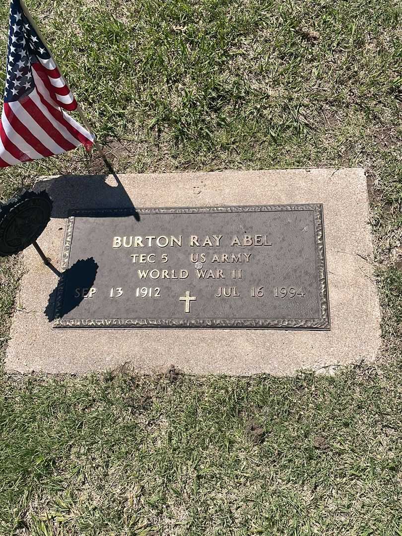 Burton Ray Abel's grave. Photo 4