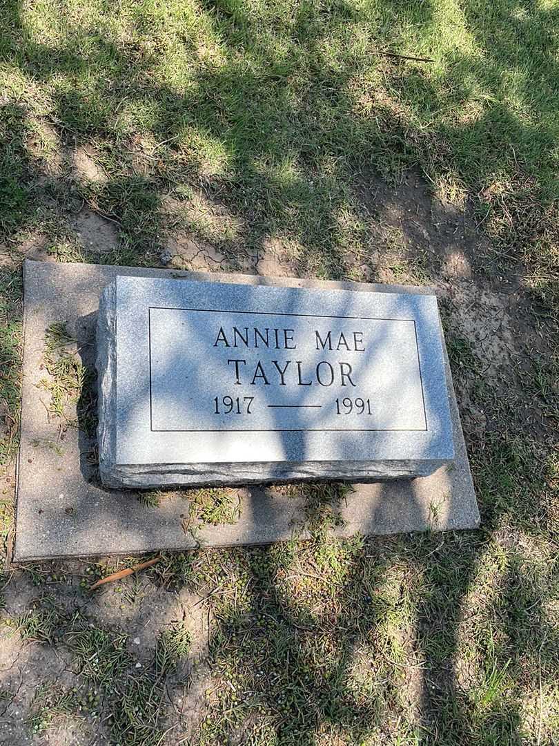 Annie Mae Taylor's grave. Photo 2