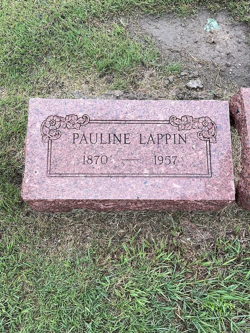 Pauline Lappin's grave. Photo 3