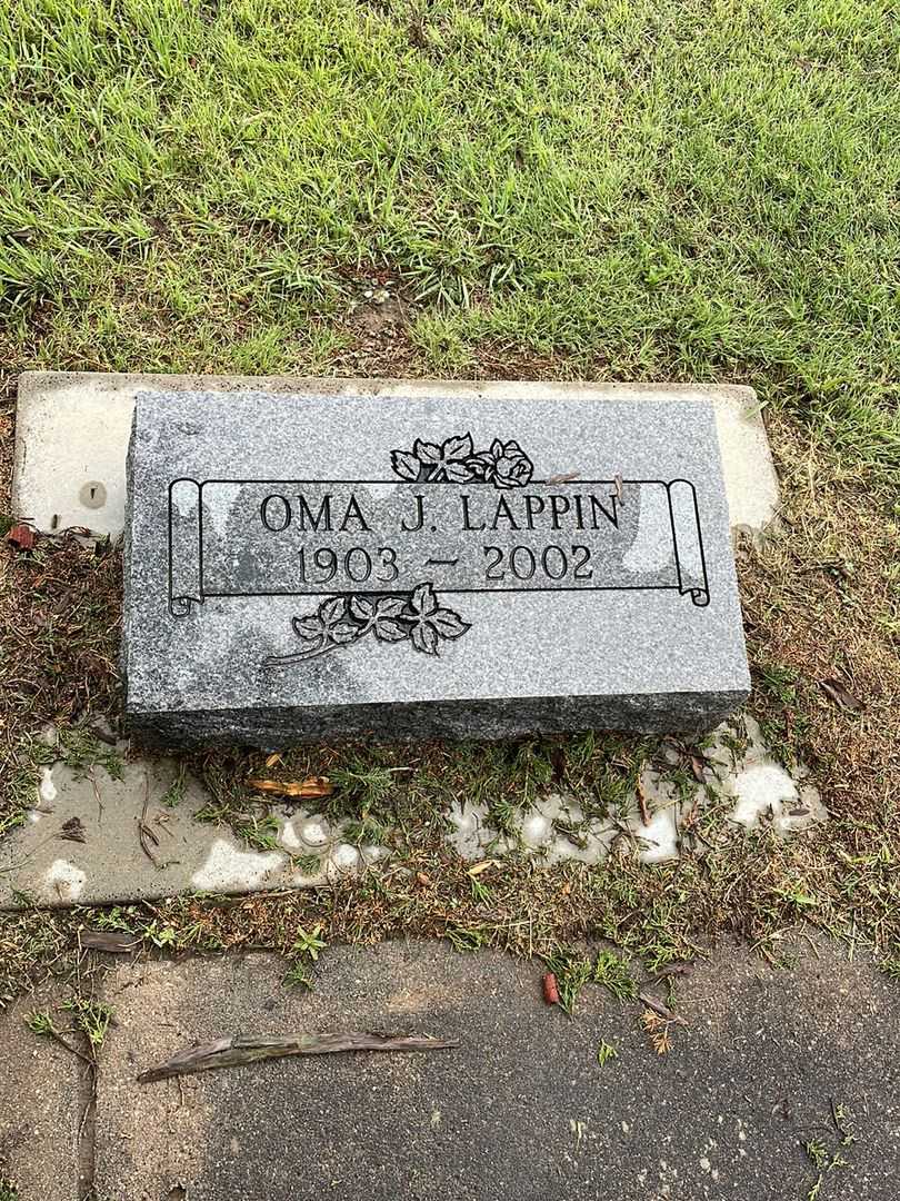 Oma J. Lappin's grave. Photo 2