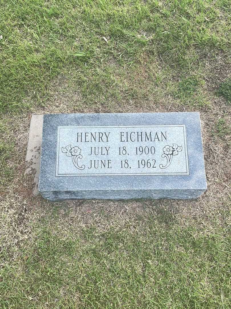 Henry Eichman's grave. Photo 2