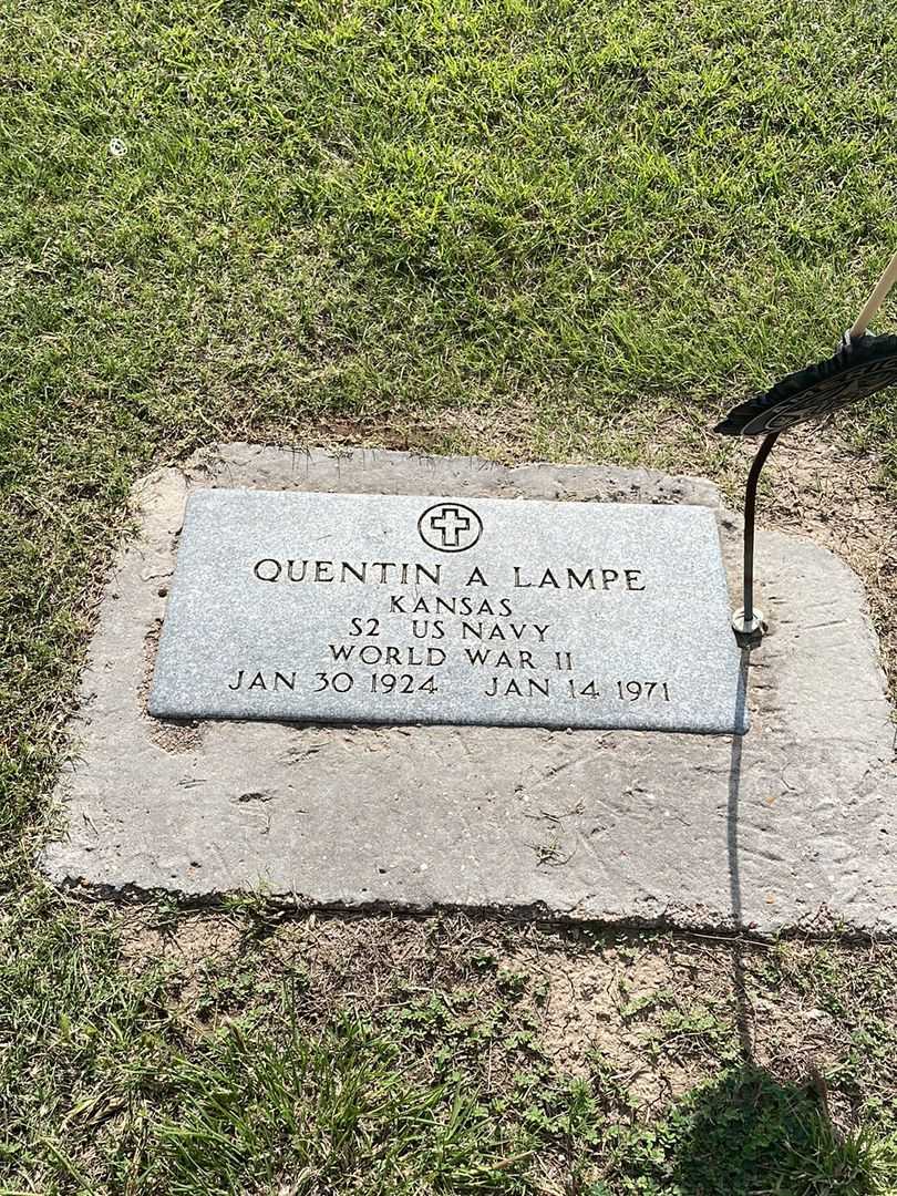 Quentin A. "Bud" Lampe's grave. Photo 3
