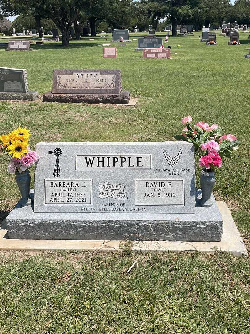 Barbara J. Bailey Whipple's grave. Photo 2