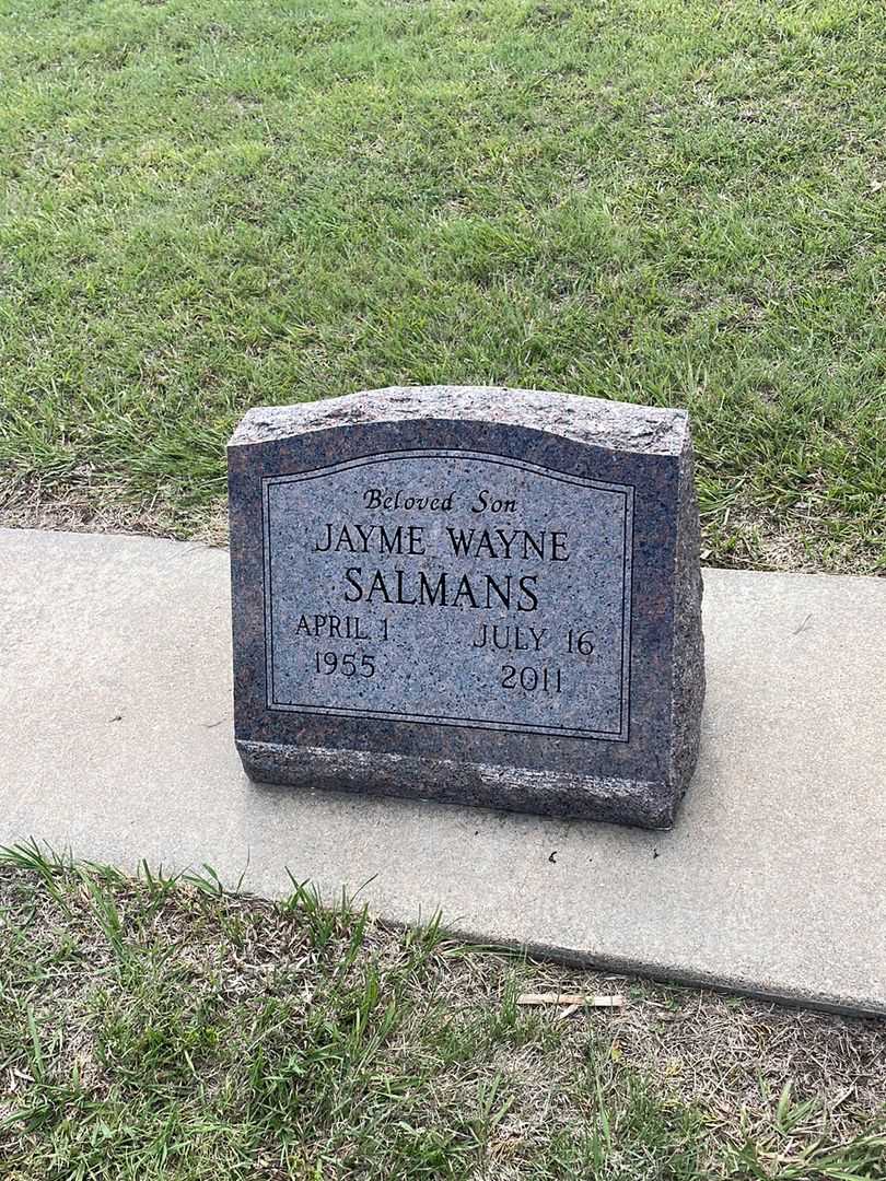 Jayme Wayne Salmans's grave. Photo 2