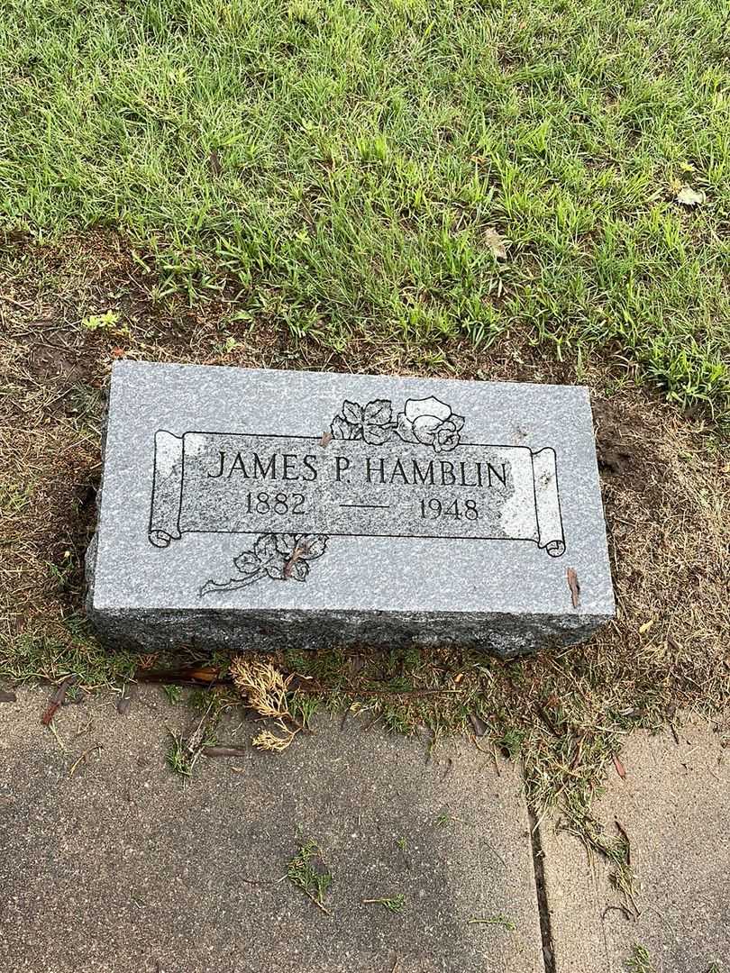 James P. Hamblin's grave. Photo 2