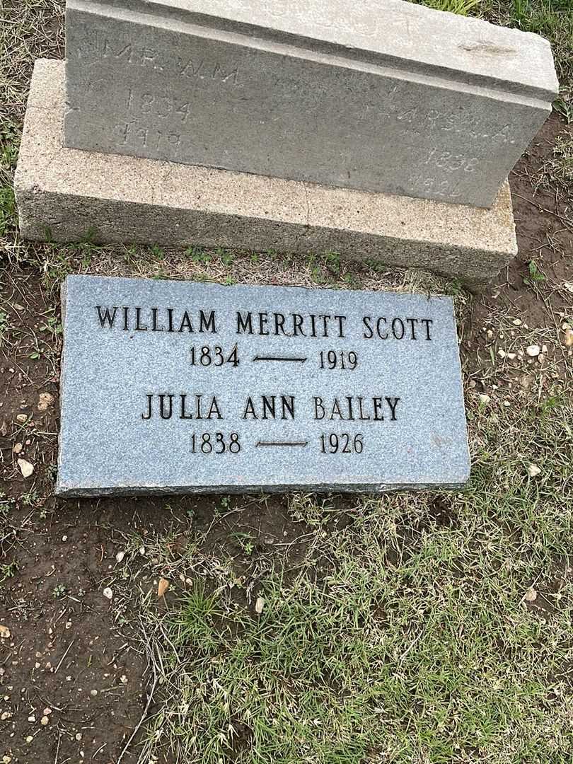 Julia Ann Bailey Scott's grave. Photo 3