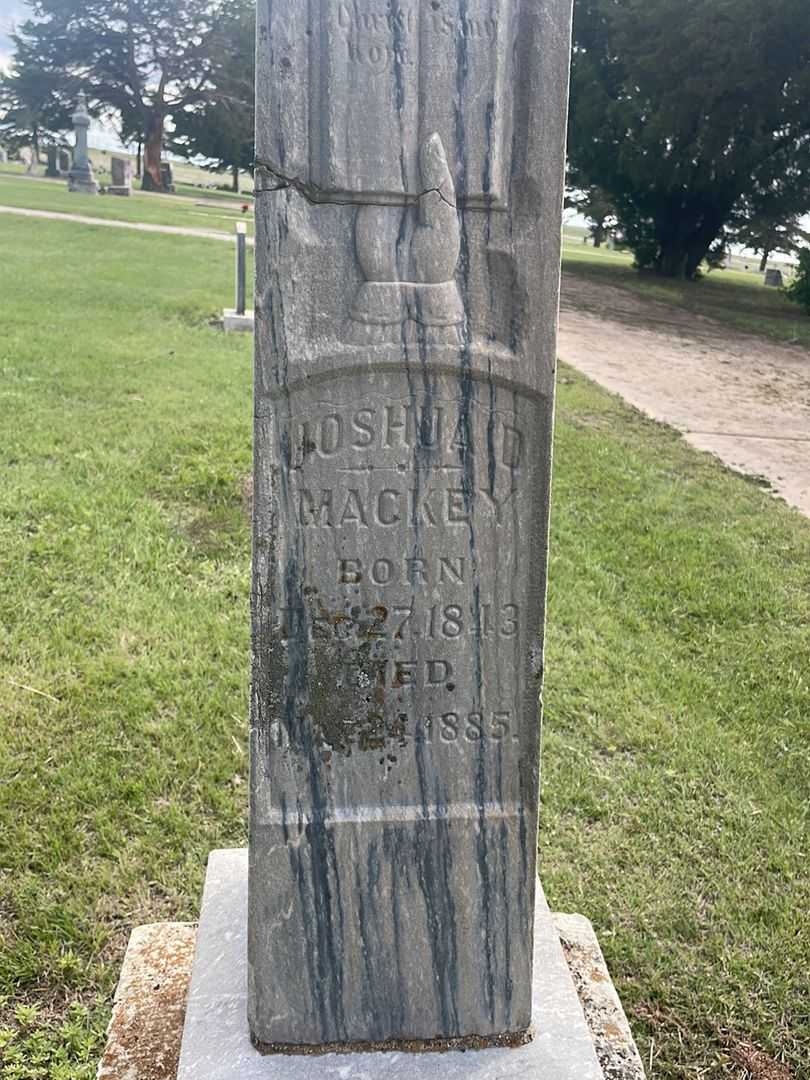 Joshua D. Mackey's grave. Photo 2