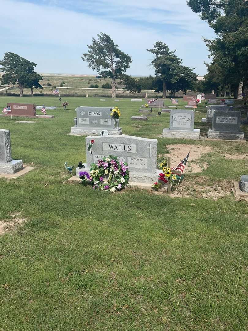 Geraldine E. Anderson Walls's grave. Photo 1